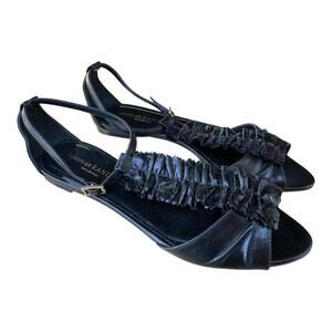 Loeffler Randal Slingback Leather Sandal Women size 6